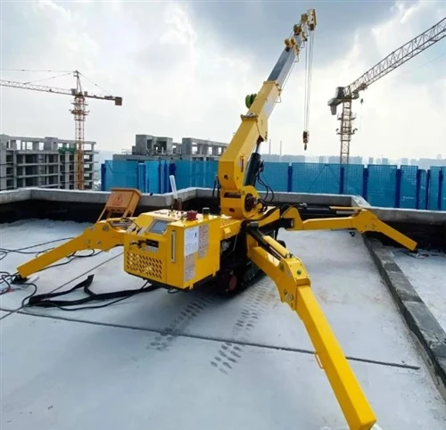 Spider Crane : mini-grue sur chenilles conçue pour les chantiers de construction étroits et restr...